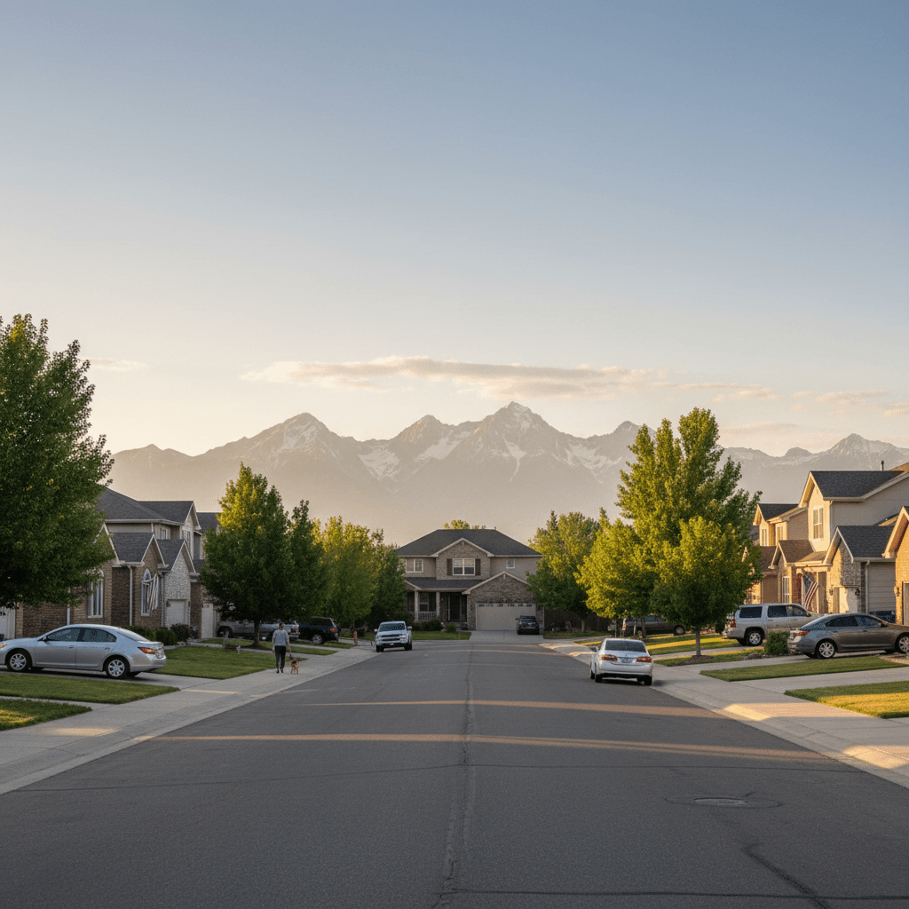 Detailed roofing inspection on a Syracuse home with the Wasatch Mountains in the background