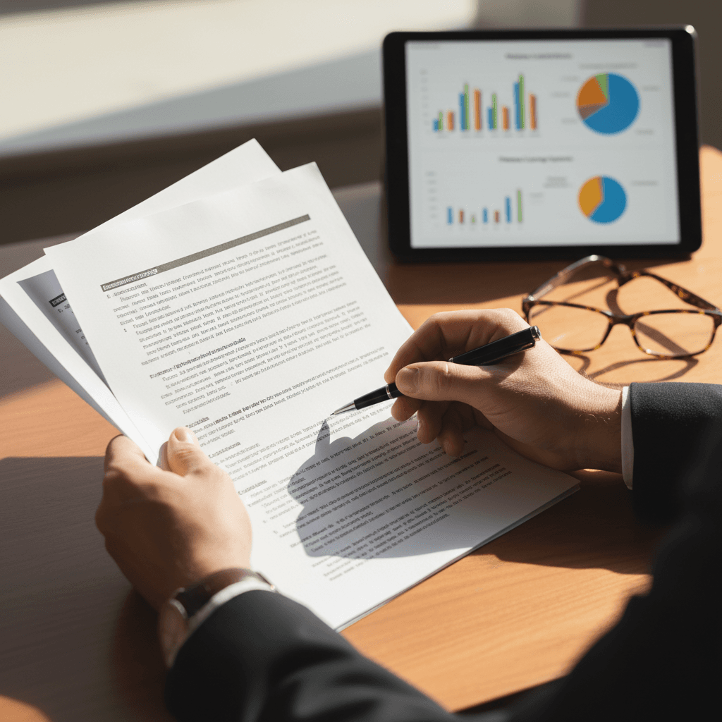 Homeowner reviewing insurance policy with an adjuster in Salt Lake City